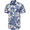 COOFANDY Mens Hawaiian Shirts Short Sleeve Casual Button Down Tropical Beach Shirt(Purple / White Floral)