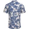 COOFANDY Mens Hawaiian Shirts Short Sleeve Casual Button Down Tropical Beach Shirt(Purple / White Floral)