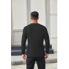 COOFANDY Men’s Henley Shirts Long Sleeve Casual Button Shirts Fashion Lightweight Pullover Shirts(All Black)