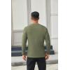 COOFANDY Men’s Henley Shirts Long Sleeve Casual Button Shirts Fashion Lightweight Pullover Shirts(Army Green)