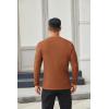 COOFANDY Men’s Henley Shirts Long Sleeve Casual Button Shirts Fashion Lightweight Pullover Shirts(Caramel)