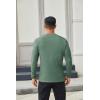 COOFANDY Men’s Henley Shirts Long Sleeve Casual Button Shirts Fashion Lightweight Pullover Shirts(Dark Green)