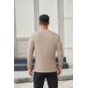 COOFANDY Men’s Henley Shirts Long Sleeve Casual Button Shirts Fashion Lightweight Pullover Shirts(Khaki)