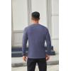 COOFANDY Men’s Henley Shirts Long Sleeve Casual Button Shirts Fashion Lightweight Pullover Shirts(Navy Blue)