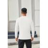 COOFANDY Men’s Henley Shirts Long Sleeve Casual Button Shirts Fashion Lightweight Pullover Shirts(White)