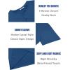 COOFANDY Men’s Henley Shirts Short Sleeve Casual Summer Basic T Shirt Soild Button Tee Top(A-dark Blue)