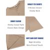 COOFANDY Men’s Henley Shirts Short Sleeve Casual Summer Basic T Shirt Soild Button Tee Top(A-khaki)