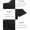 COOFANDY Men’s Henley Shirts Short Sleeve Fashion Casual T-Shirts Summer Button Basic Tee(Black)