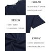 COOFANDY Men’s Henley Shirts Short Sleeve Fashion Casual T-Shirts Summer Button Basic Tee(Navy Blue)