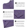 COOFANDY Men’s Henley T-Shirt Long Sleeve Casual Lightweight Pullover Shirts Soft Stretch Basic Tees Fall Tops(Purple)