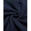 COOFANDY Men’s Knit Shirts Short Sleeve Button Down Polo Shirt Fashion Casual Summer Beach Shirts(Navy Blue)