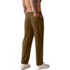 COOFANDY Men’s Knit Sweatpants Lightweight Open Bottom Casual Pants Drawstring Jogger Yoga Pants with Pockets(Brown)