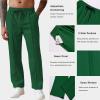 COOFANDY Men’s Knit Sweatpants Lightweight Open Bottom Casual Pants Drawstring Jogger Yoga Pants with Pockets(Green)