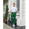 COOFANDY Men’s Knit Sweatpants Lightweight Open Bottom Casual Pants Drawstring Jogger Yoga Pants with Pockets(Green)