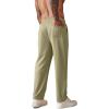 COOFANDY Men’s Knit Sweatpants Lightweight Open Bottom Casual Pants Drawstring Jogger Yoga Pants with Pockets(Khaki)