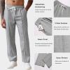 COOFANDY Men’s Knit Sweatpants Lightweight Open Bottom Casual Pants Drawstring Jogger Yoga Pants with Pockets(Light Grey)