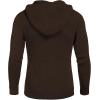 COOFANDY Men’s Knitted Hoodies Pullover Casual Long Sleeve Turtleneck Sweaters(Dark Brown)