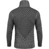 COOFANDY Men’s Knitted Turtleneck Sweater Long Sleeve Slim Fit Designer Shawl Collar Pullover(A- Light Grey)