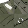 COOFANDY Men’s Layered Suit Vest Business Dress Vests Formal Wedding Waistcoat Slim Fit(Army Green)