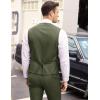 COOFANDY Men’s Layered Suit Vest Business Dress Vests Formal Wedding Waistcoat Slim Fit(Army Green)