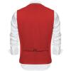 COOFANDY Men’s Layered Suit Vest Business Dress Vests Formal Wedding Waistcoat Slim Fit(Red)