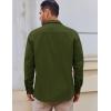 COOFANDY Mens Lightweight Button Down Shirt Jacket Casual Shacket Overshirt(Army Green)