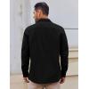 COOFANDY Mens Lightweight Button Down Shirt Jacket Casual Shacket Overshirt(Black)