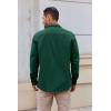 COOFANDY Mens Lightweight Button Down Shirt Jacket Casual Shacket Overshirt(Green)