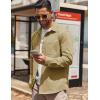 COOFANDY Mens Lightweight Button Down Shirt Jacket Casual Shacket Overshirt(Khaki)