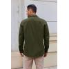 COOFANDY Mens Lightweight Button Down Shirt Jacket Casual Shacket Overshirt(Olive Green)