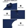 COOFANDY Mens Lightweight Softshell Vest Windproof Sleeveless Jacket Zip Up Fleece Lined Vest Outerwear for Golf Running(Dark Blue)