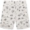 COOFANDY Men’s Linen Shorts Casual Elastic Waist Drawstring Summer Beach Shorts(White Palm)