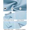 COOFANDY Men’s Long Sleeve Casual Button Down Shirts Untucked Shirts for Men Regular Fit Dress Shirt(Light Blue)