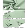 COOFANDY Men’s Long Sleeve Casual Button Down Shirts Untucked Shirts for Men Regular Fit Dress Shirt(Light Green)