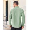 COOFANDY Men’s Long Sleeve Casual Button Down Shirts Untucked Shirts for Men Regular Fit Dress Shirt(Light Green)