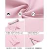 COOFANDY Men’s Long Sleeve Casual Button Down Shirts Untucked Shirts for Men Regular Fit Dress Shirt(Pink)