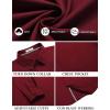 COOFANDY Men’s Long Sleeve Casual Button Down Shirts Untucked Shirts for Men Regular Fit Dress Shirt(Wine Red)