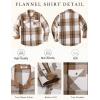 COOFANDY Men’s Long Sleeve Flannel Shirts Jacket Fashion Plaid Jackets Casual Button Down Shirt with Pockets(Khaki)