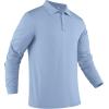 COOFANDY Men’s Long Sleeve Polo Shirts Quick Dry Moisture Wicking Lightweight Golf Shirts Casual Collared Shirt(Blue)