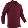 COOFANDY Men’s Long Sleeve Polo Shirts Quick Dry Moisture Wicking Lightweight Golf Shirts Casual Collared Shirt(Wine Red)
