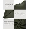 COOFANDY Mens Long Sleeve Shirts Thermal T-Shirt Slim Fit Crewneck Sweater Knitted Pullover Shirt(Army Green)
