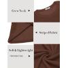 COOFANDY Mens Long Sleeve Shirts Thermal T-Shirt Slim Fit Crewneck Sweater Knitted Pullover Shirt(Brown)