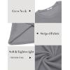 COOFANDY Mens Long Sleeve Shirts Thermal T-Shirt Slim Fit Crewneck Sweater Knitted Pullover Shirt(Light Grey)