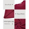 COOFANDY Mens Long Sleeve Shirts Thermal T-Shirt Slim Fit Crewneck Sweater Knitted Pullover Shirt(Wine Red)