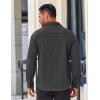 COOFANDY Mens Long Sleeve Wrinkle Free Shirts Casual Button Down Stretch Dress Shirt with Pocket(Dark Grey)
