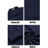COOFANDY Mens Long Sleeve Wrinkle Free Shirts Casual Button Down Stretch Dress Shirt with Pocket(Navy Blue)
