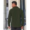 COOFANDY Mens Long Sleeve Wrinkle Free Shirts Casual Button Down Stretch Dress Shirt with Pocket(Olive Green)