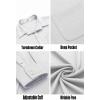 COOFANDY Mens Long Sleeve Wrinkle Free Shirts Casual Button Down Stretch Dress Shirt with Pocket(White)