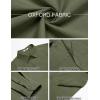 COOFANDY Mens Oxford Shirt Long Sleeve Casual Button Down Shirts Soild Dress Shirts with Pocket(Army Green)