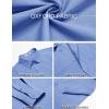 COOFANDY Mens Oxford Shirt Long Sleeve Casual Button Down Shirts Soild Dress Shirts with Pocket(Blue)